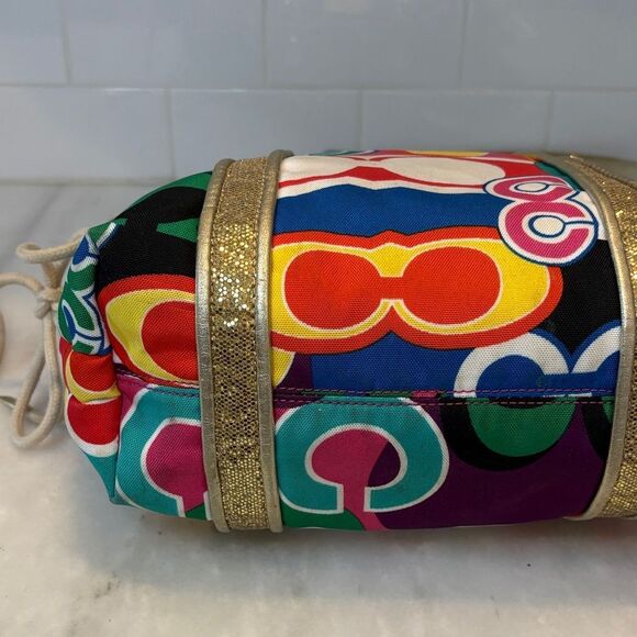 Coach Poppy Pop C Spotlight Multicolor Tote Shoulder Handbag - Picture 8 of 16